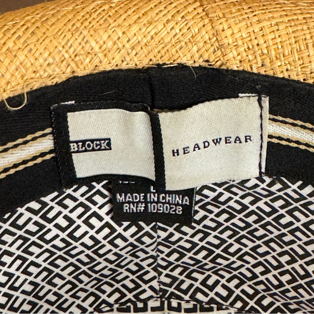 Straw Men’s Fedora size L - Picture 4 of 5